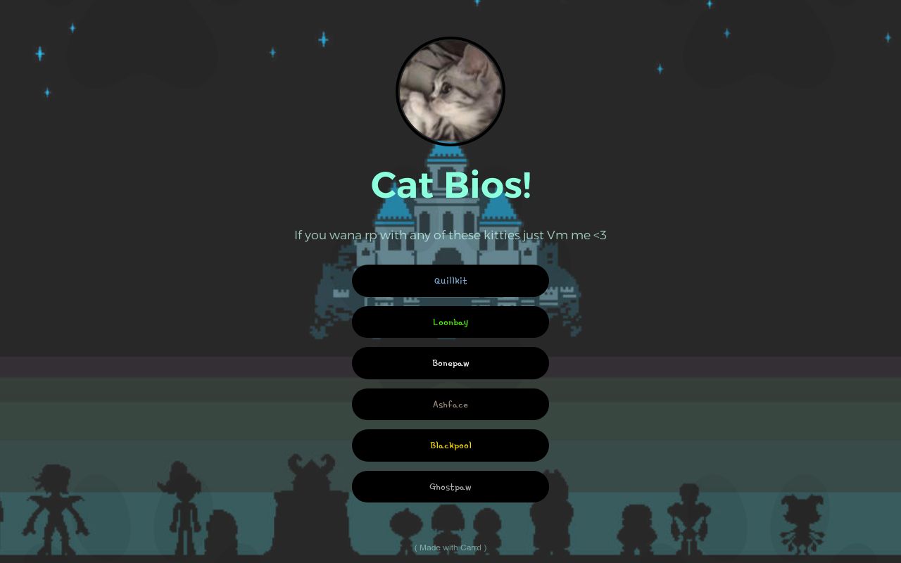 Carrd profile picture for @bios